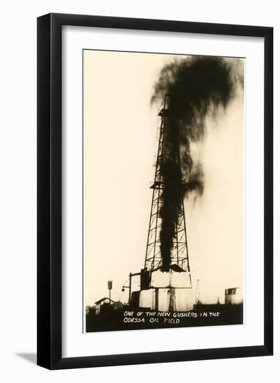 Oil Well Gusher, Odessa, Texas-null-Framed Art Print