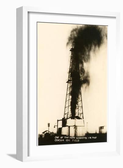 Oil Well Gusher, Odessa, Texas-null-Framed Art Print