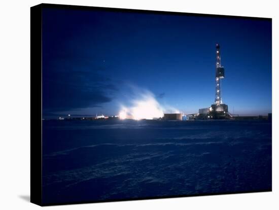 Oil Well on the Coast of Beaufort Sea-Ralph Crane-Stretched Canvas