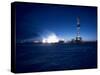 Oil Well on the Coast of Beaufort Sea-Ralph Crane-Stretched Canvas