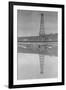 Oil Well Reflected in Pond-null-Framed Art Print