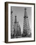 Oil Well Rigs in a Texaco Oil Field-Margaret Bourke-White-Framed Photographic Print