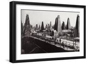 Oil Wells at Baku on the Caspian Sea, Russia, C1890-Dmitri Ivanovich Yermakov-Framed Giclee Print