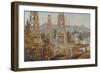 Oil Wells at Los Angeles-A. Muchton-Framed Art Print