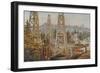 Oil Wells at Los Angeles-A. Muchton-Framed Art Print