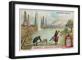 Oil Wells of Baku-null-Framed Giclee Print