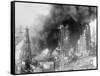 Oil Wells Spouting Streams of Fire-null-Framed Stretched Canvas