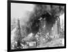Oil Wells Spouting Streams of Fire-null-Framed Photographic Print