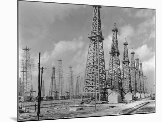 Oil Wells-null-Mounted Photographic Print