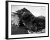 Oily Black Smoke Rises from the Texas City Monsanto Chemical Company Plant-null-Framed Photo