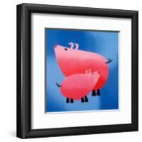 Oink! Oink!-Rachel Deacon-Framed Art Print