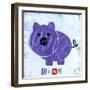 Oink the Pig-Design Turnpike-Framed Premium Giclee Print