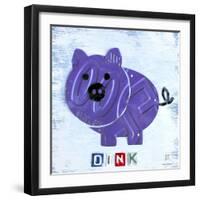 Oink the Pig-Design Turnpike-Framed Premium Giclee Print