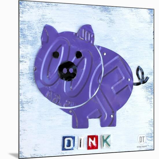 Oink the Pig-Design Turnpike-Mounted Giclee Print