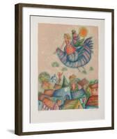 Oiseau Voile-Francoise Deberdt-Framed Premium Edition