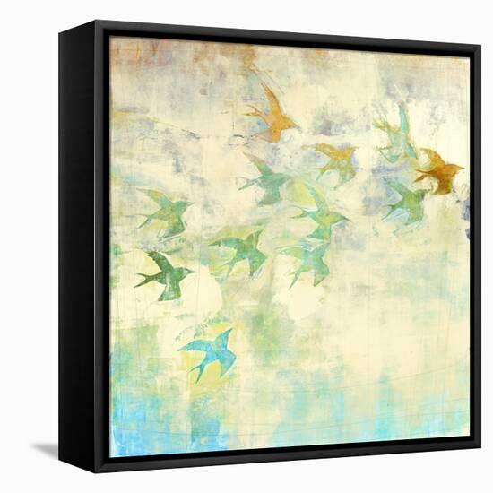 Oiseaux 2-Maeve Harris-Framed Stretched Canvas