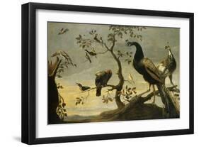 Oiseaux sur des branches-Frans Snyders-Framed Premium Giclee Print