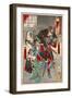 Oishi Sezaemon Nobukiyo and Terasaka Kichiemon Nobuyuki-Kyosai Kawanabe-Framed Giclee Print