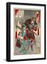 Oishi Sezaemon Nobukiyo and Terasaka Kichiemon Nobuyuki-Kyosai Kawanabe-Framed Giclee Print