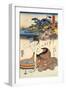 Oiso Station, 1830-1835-Keisai Eisen-Framed Giclee Print