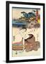 Oiso Station, 1830-1835-Keisai Eisen-Framed Giclee Print