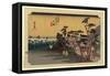 Oiso-Utagawa Hiroshige-Framed Stretched Canvas