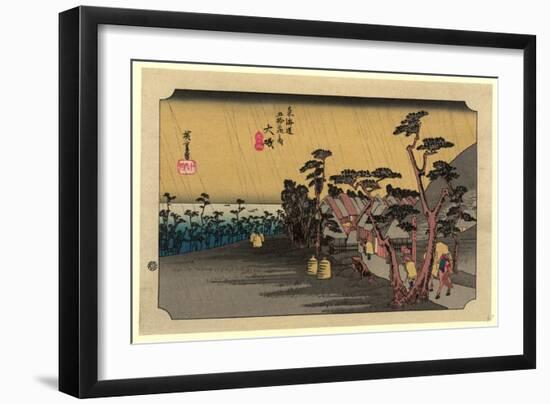 Oiso-Utagawa Hiroshige-Framed Giclee Print