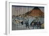 Oiwake Station, a View of Mount Asama-Keisai Eisen-Framed Giclee Print