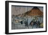 Oiwake Station, a View of Mount Asama-Keisai Eisen-Framed Giclee Print