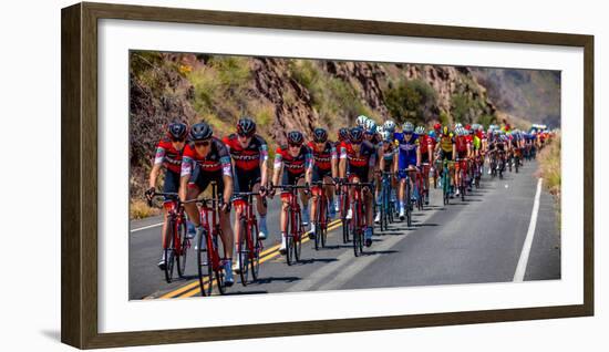 OJAI CALIFORNIA USA Amgen Stage 2 Mens Bicycle Tour of California, VENTURA TO GIBRALTAR ROAD AT...-null-Framed Photographic Print