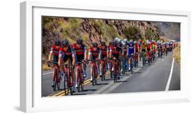 OJAI CALIFORNIA USA Amgen Stage 2 Mens Bicycle Tour of California, VENTURA TO GIBRALTAR ROAD AT...-null-Framed Photographic Print