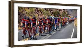 OJAI CALIFORNIA USA Amgen Stage 2 Mens Bicycle Tour of California, VENTURA TO GIBRALTAR ROAD AT...-null-Framed Photographic Print