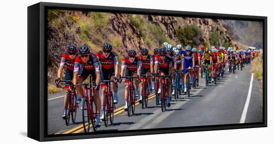 OJAI CALIFORNIA USA Amgen Stage 2 Mens Bicycle Tour of California, VENTURA TO GIBRALTAR ROAD AT...-null-Framed Stretched Canvas