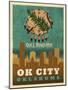 OK City flag-Red Atlas Designs-Mounted Giclee Print