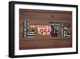 OK State Love-Design Turnpike-Framed Giclee Print