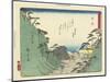 Okabe, 1837-1844-Utagawa Hiroshige-Mounted Giclee Print