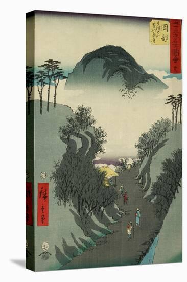 Okabe, from the Fifty-Three Station of the Tokaido Road-Ando Hiroshige-Stretched Canvas