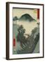 Okabe, from the Fifty-Three Station of the Tokaido Road-Ando Hiroshige-Framed Art Print