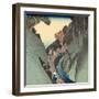 Okabe: Utsu Mountain, C.1832-33-Utagawa Hiroshige-Framed Giclee Print