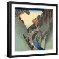 Okabe: Utsu Mountain, C.1832-33-Utagawa Hiroshige-Framed Giclee Print