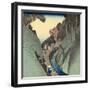 Okabe: Utsu Mountain, C.1832-33-Utagawa Hiroshige-Framed Giclee Print