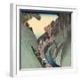 Okabe: Utsu Mountain, C.1832-33-Utagawa Hiroshige-Framed Giclee Print