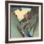 Okabe: Utsu Mountain, C.1832-33-Utagawa Hiroshige-Framed Giclee Print