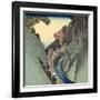 Okabe: Utsu Mountain, C.1832-33-Utagawa Hiroshige-Framed Giclee Print