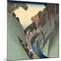 Okabe: Utsu Mountain, C.1832-33-Utagawa Hiroshige-Mounted Giclee Print