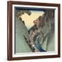 Okabe: Utsu Mountain, C.1832-33-Utagawa Hiroshige-Framed Giclee Print