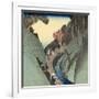 Okabe: Utsu Mountain, C.1832-33-Utagawa Hiroshige-Framed Giclee Print