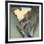 Okabe: Utsu Mountain, C.1832-33-Utagawa Hiroshige-Framed Giclee Print