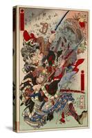 Okajima Yasoemon Tsuneki and Kurahashi Densuke Takeyuki-Kyosai Kawanabe-Stretched Canvas