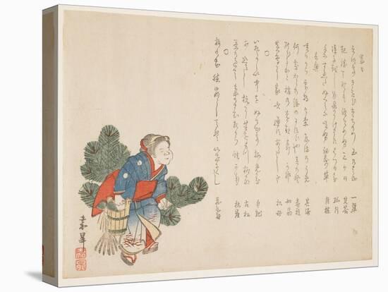 Okame and Pine, C.1854-59-Kash?-Stretched Canvas